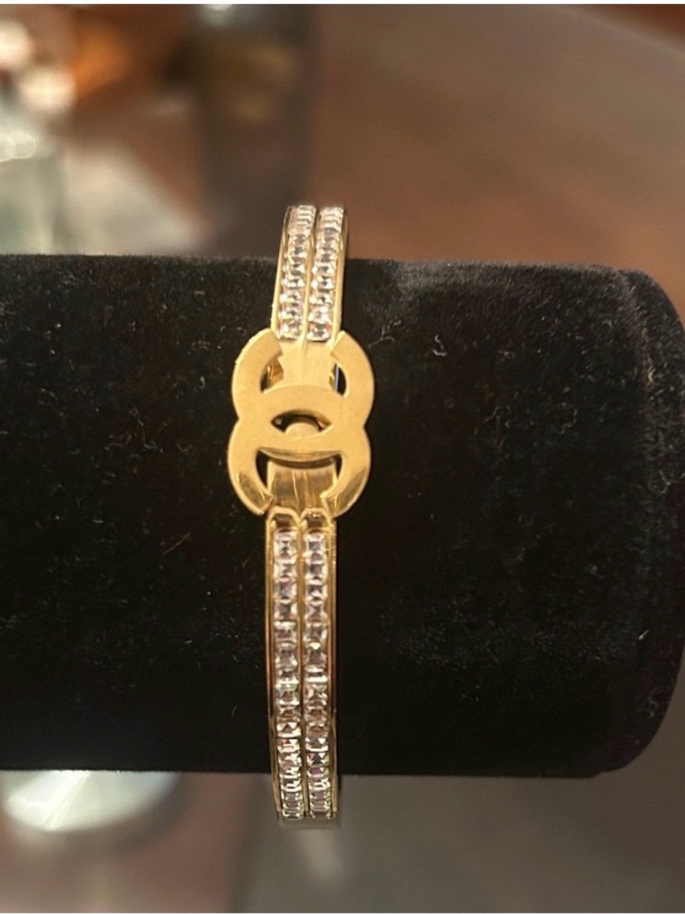 “iced Out”Gold toned and Silver Bracelet... - Picture 10 of 10